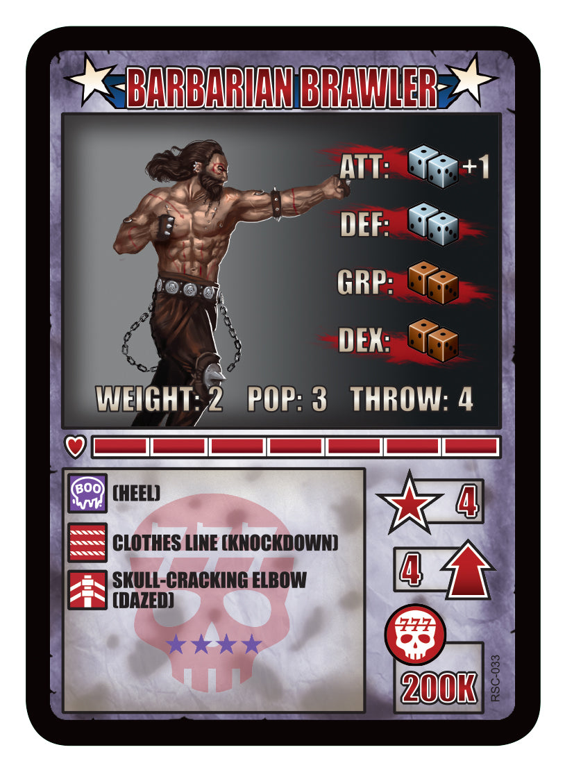RUMBLESLAM Character Cards