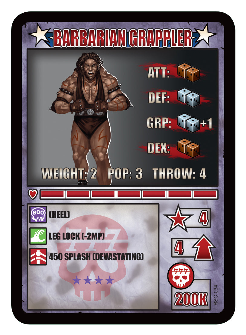 RUMBLESLAM Character Cards