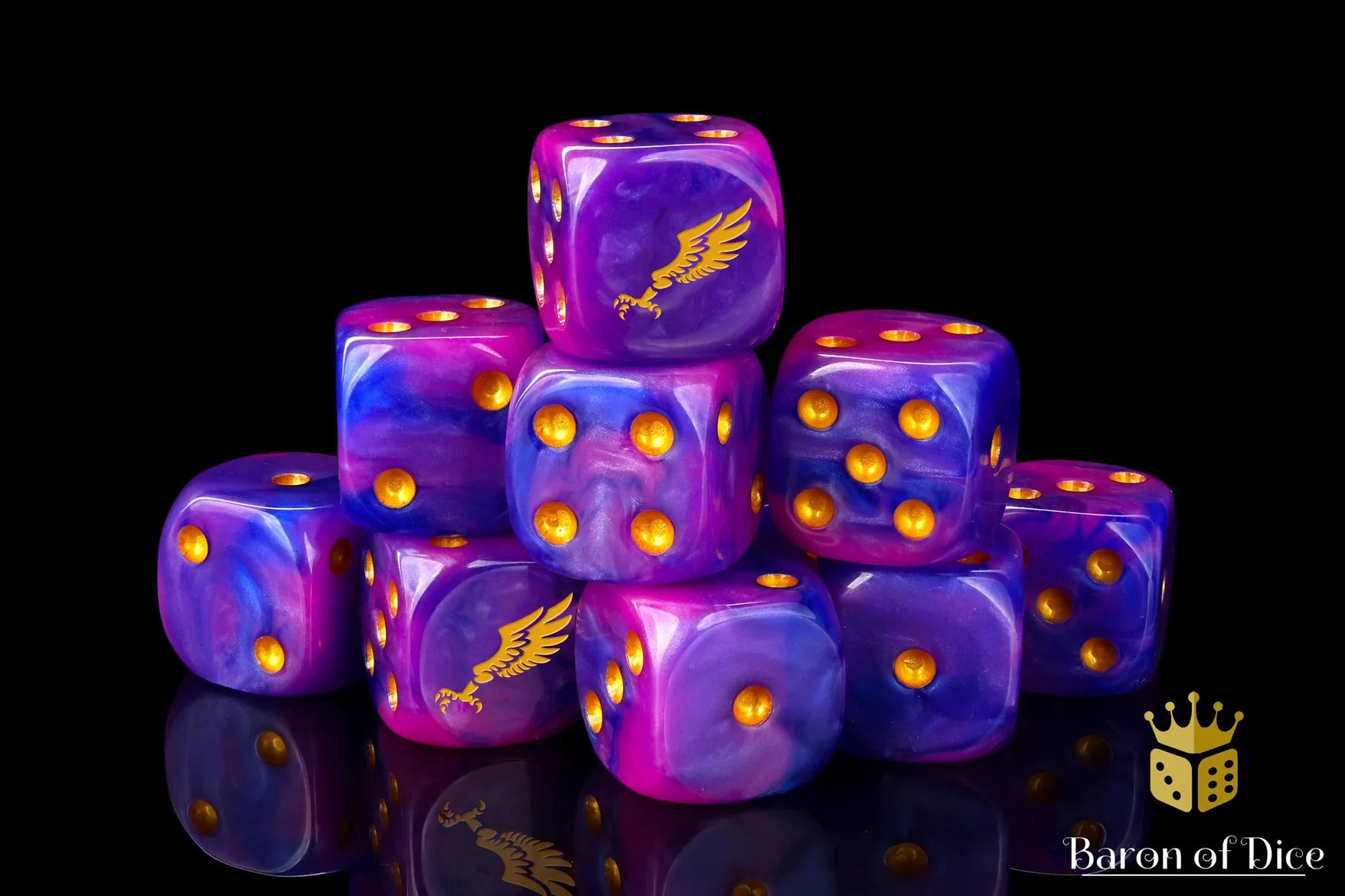 Children Of Profligacy Gold (25 Round Corner Dice)
