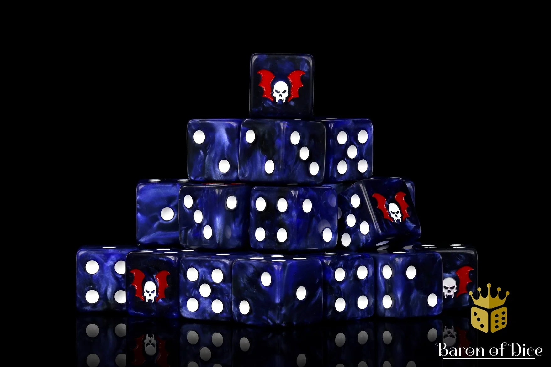 Claws of Midnight Dice (25 Round Corner Dice)