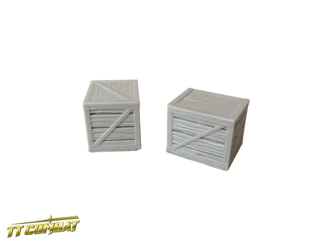 Wooden Crates Set
