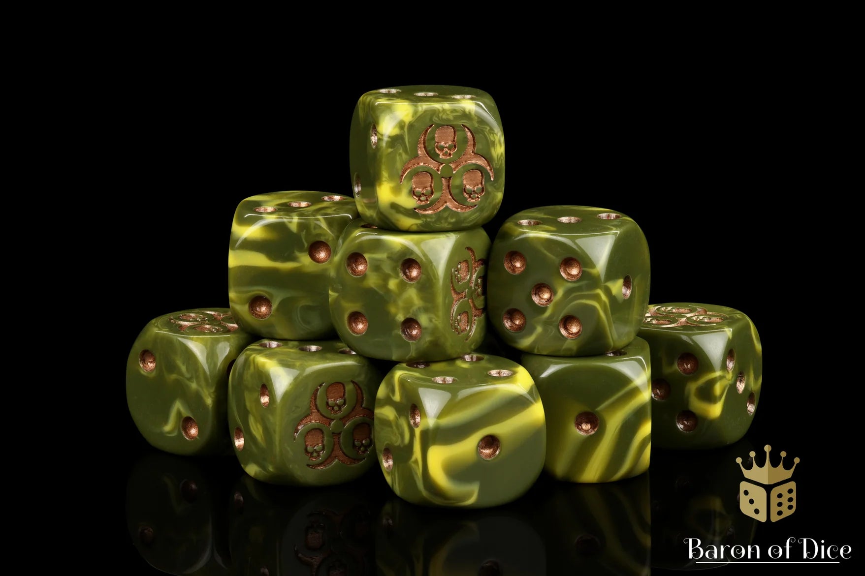 Diseased (25 Round Corner Dice)