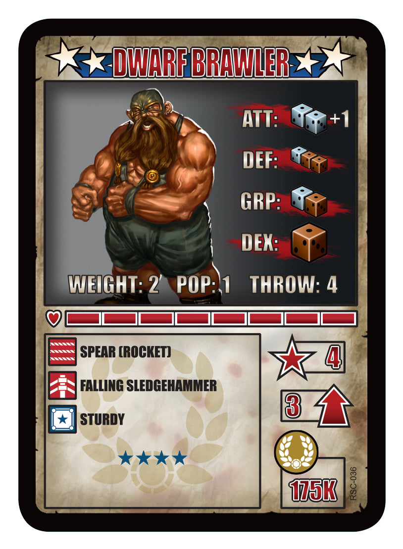 RUMBLESLAM Character Cards