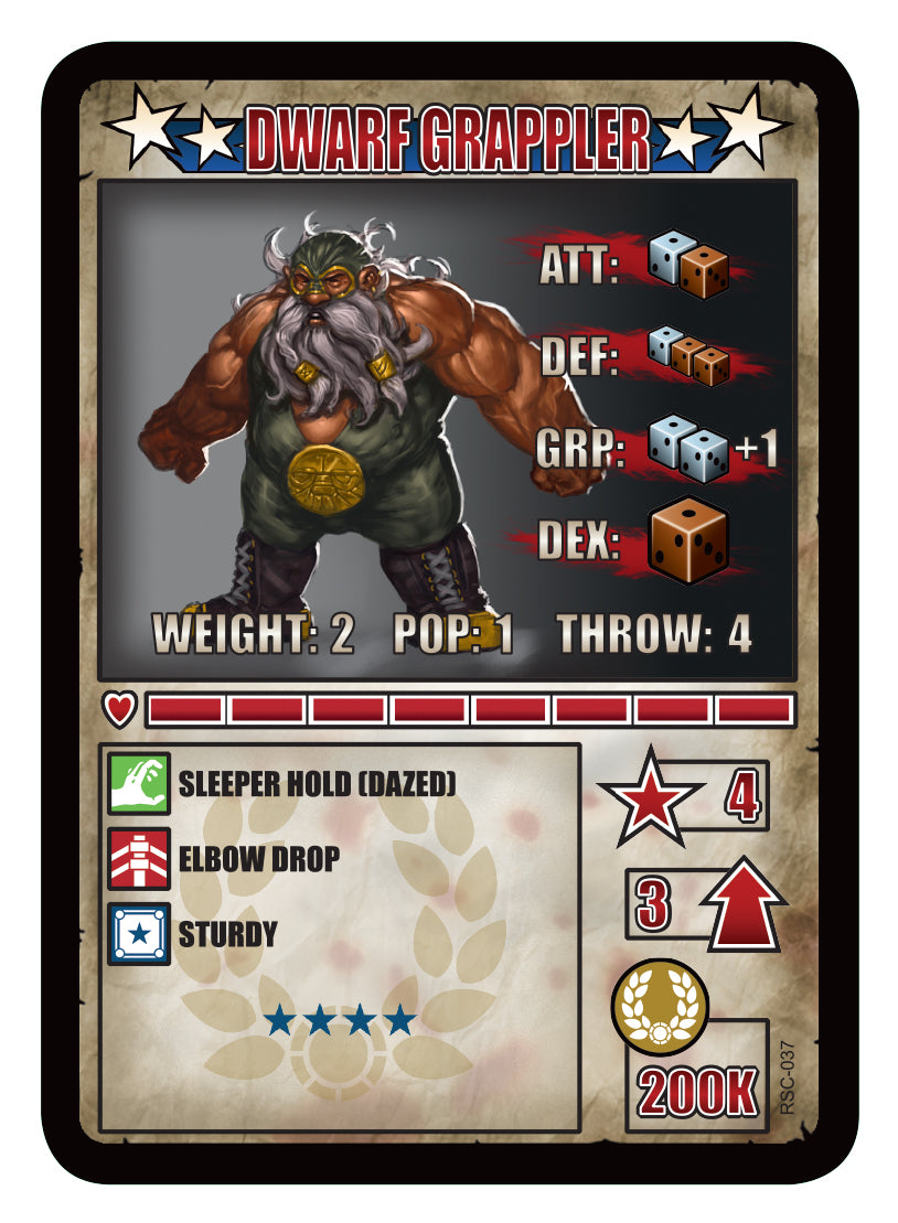 RUMBLESLAM Character Cards