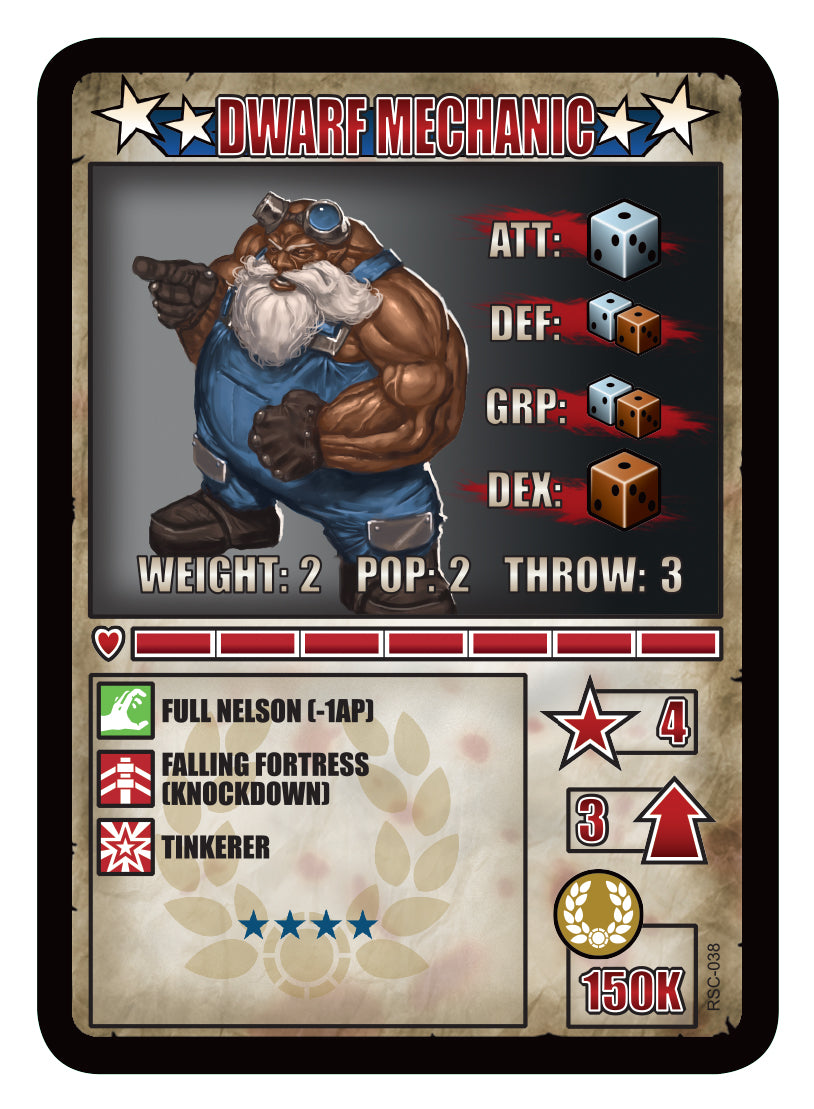 RUMBLESLAM Character Cards