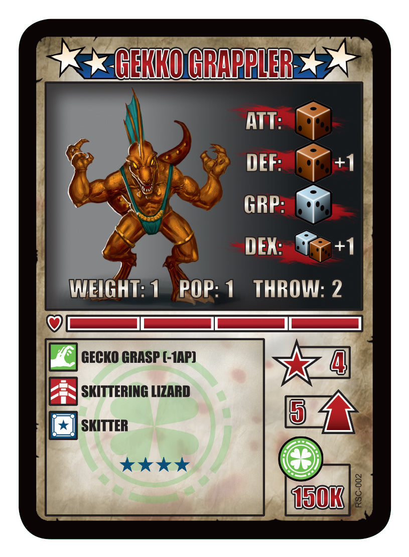 RUMBLESLAM Character Cards