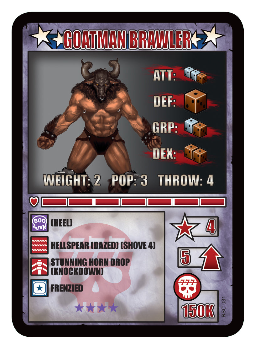 RUMBLESLAM Character Cards