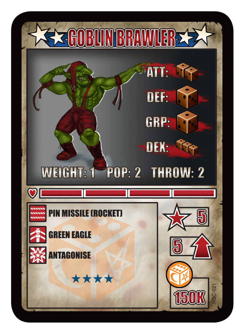 RUMBLESLAM Character Cards