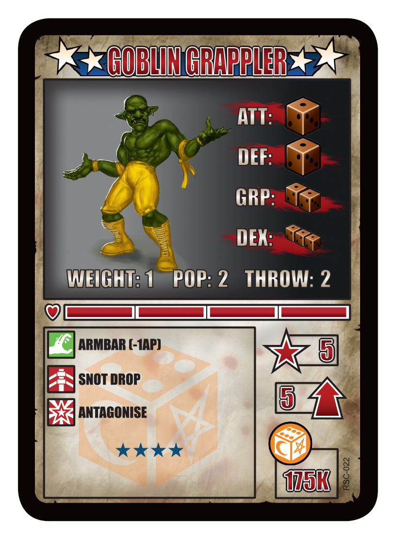 RUMBLESLAM Character Cards
