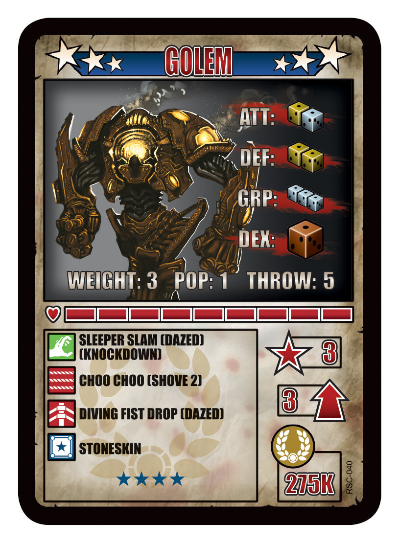 RUMBLESLAM Character Cards