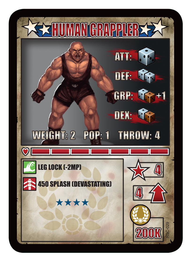 RUMBLESLAM Character Cards
