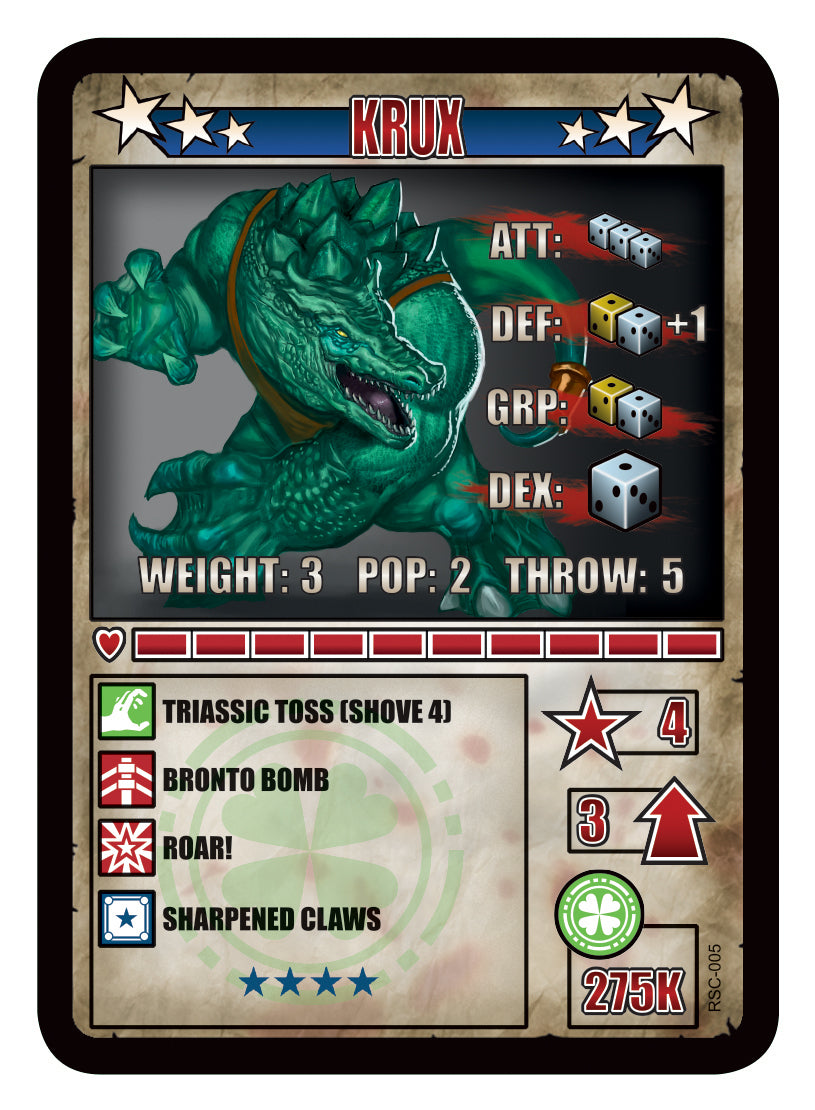 RUMBLESLAM Character Cards