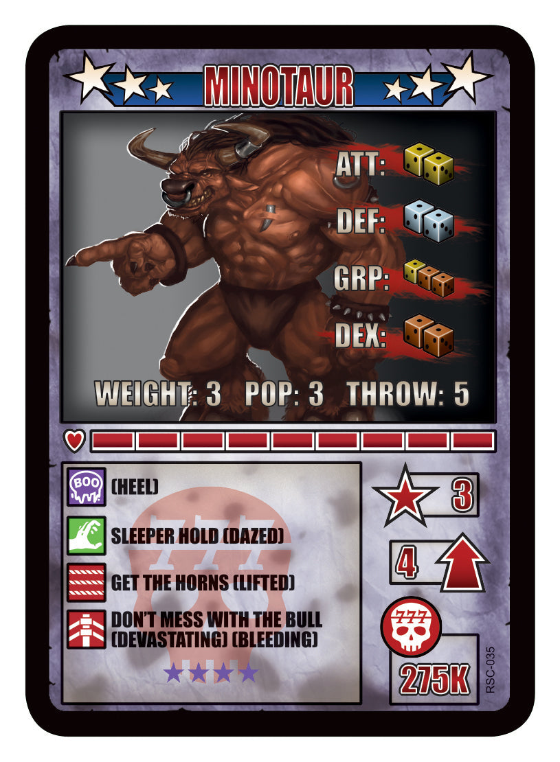 RUMBLESLAM Character Cards