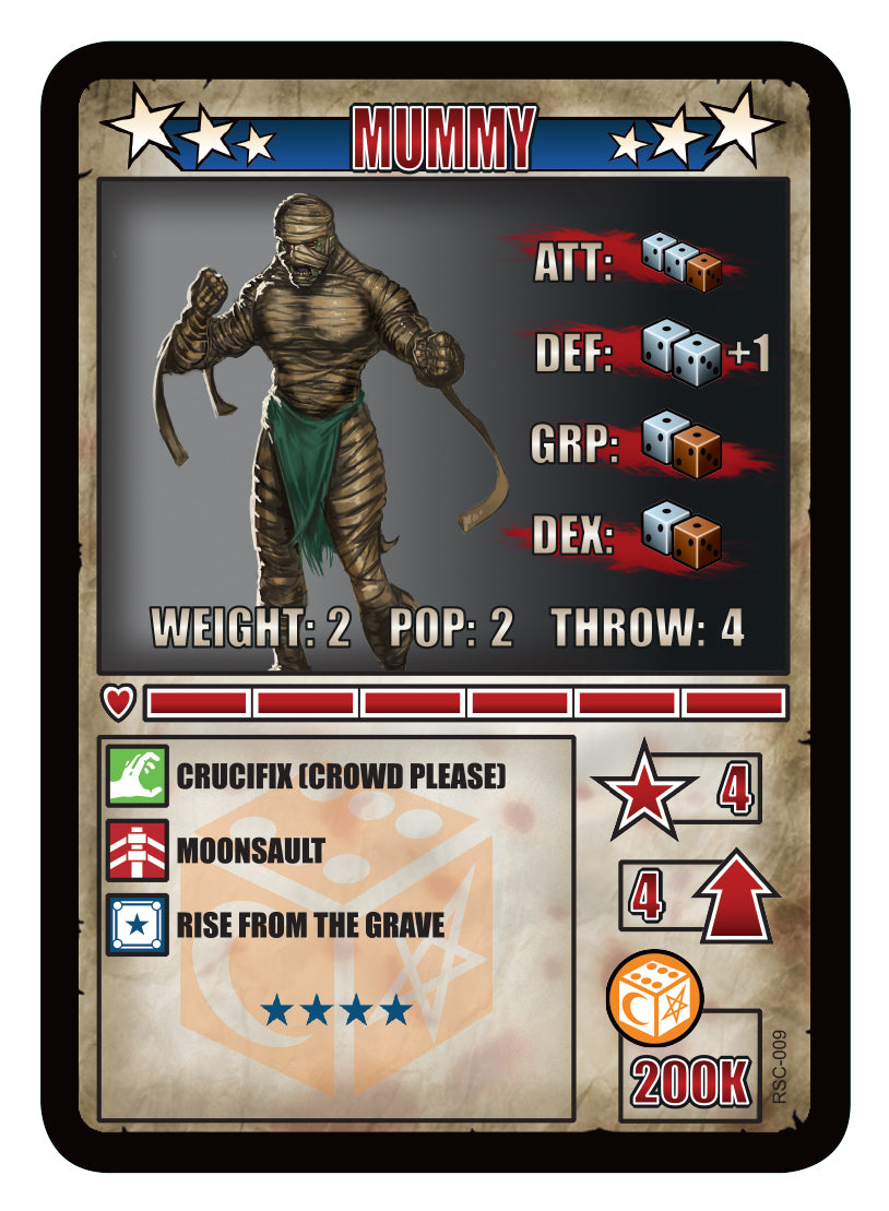 RUMBLESLAM Character Cards
