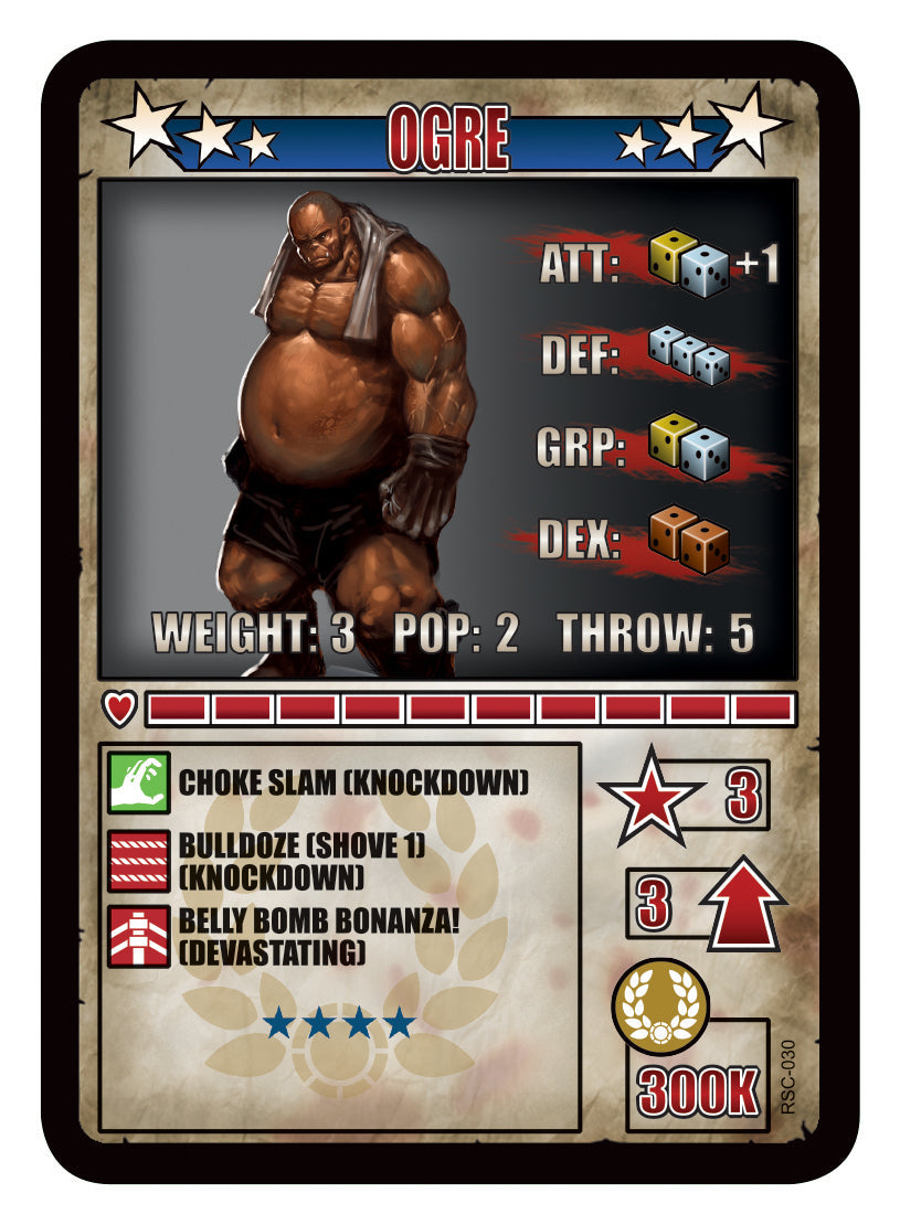 RUMBLESLAM Character Cards