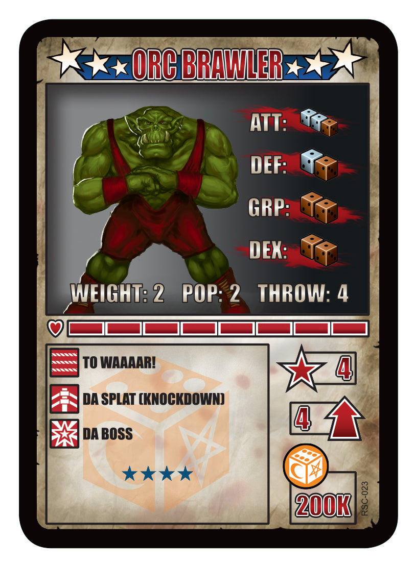 RUMBLESLAM Character Cards