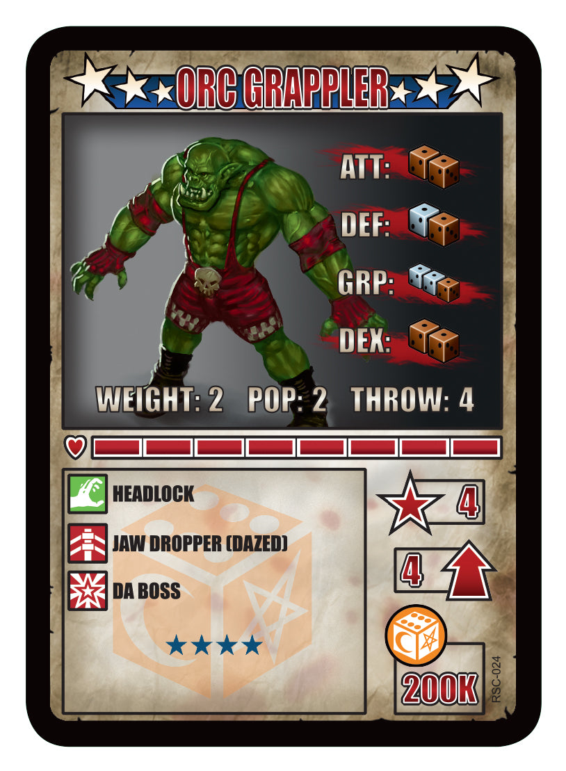 RUMBLESLAM Character Cards