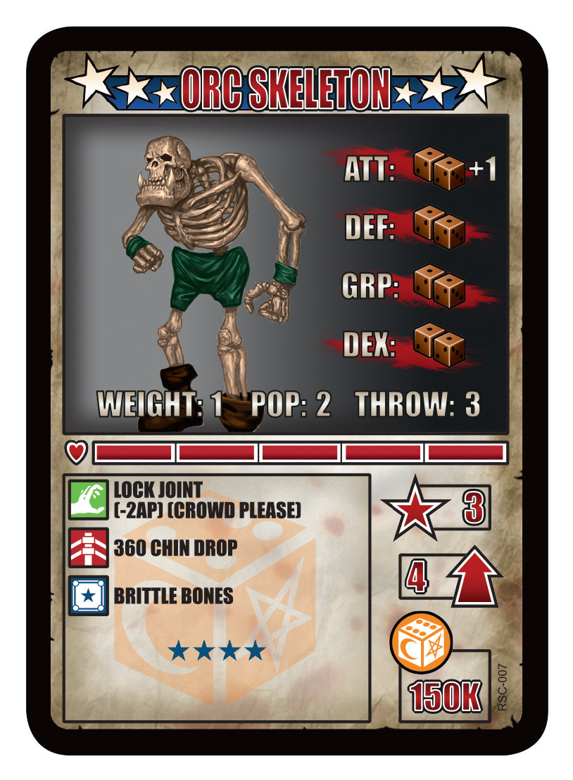 RUMBLESLAM Character Cards