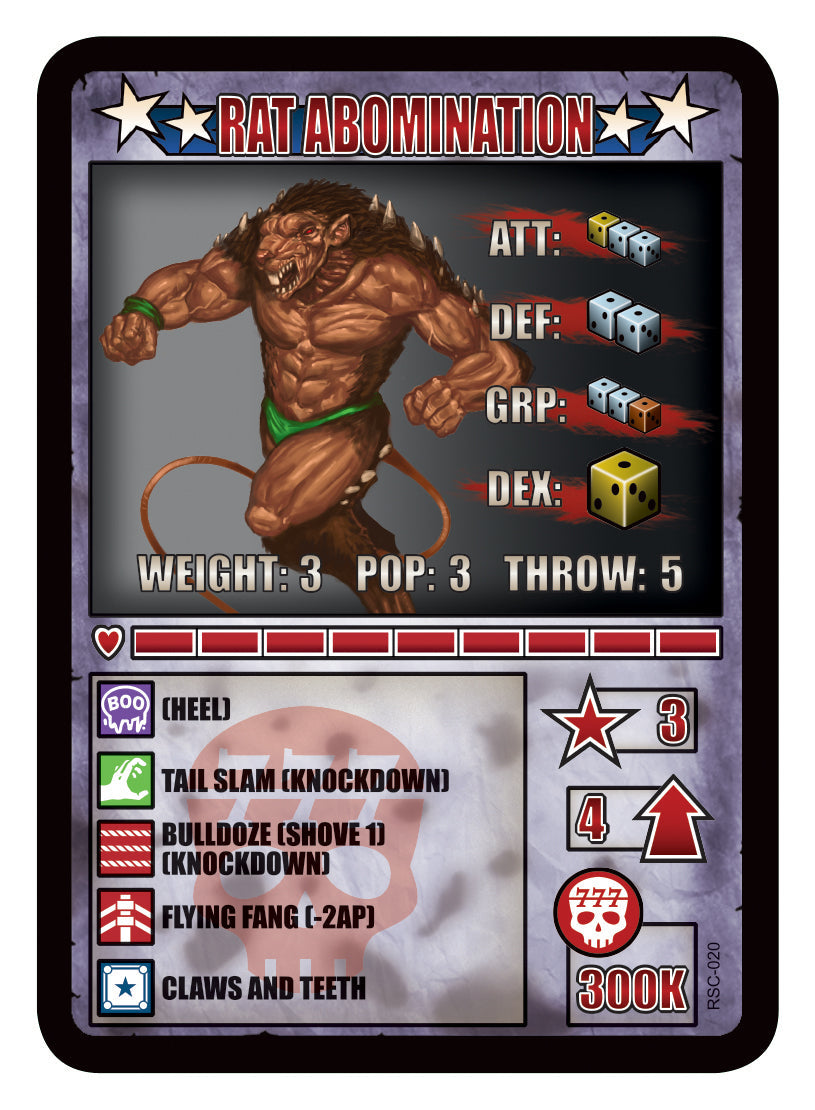 RUMBLESLAM Character Cards