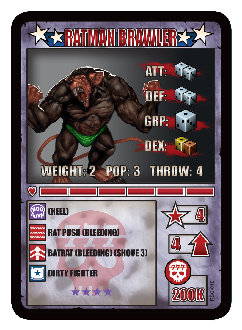 RUMBLESLAM Character Cards