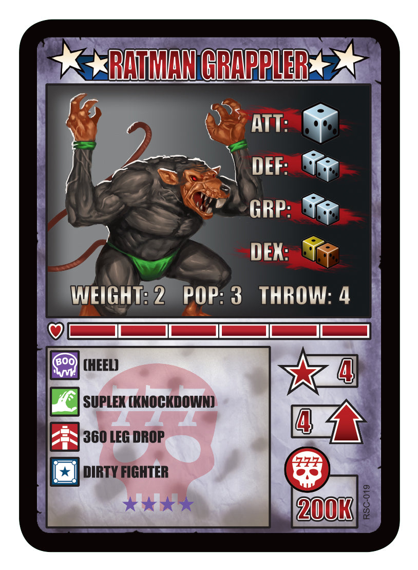 RUMBLESLAM Character Cards