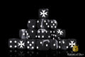 Knights Templar - Black (25 Round Corner Dice)