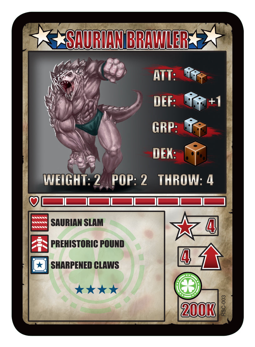 RUMBLESLAM Character Cards