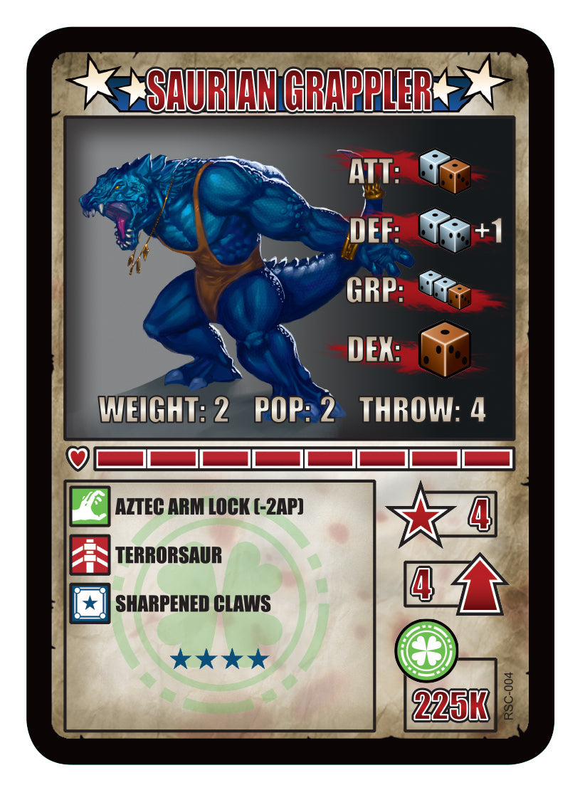 RUMBLESLAM Character Cards