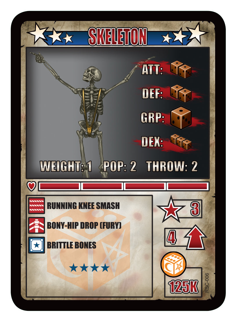 RUMBLESLAM Character Cards