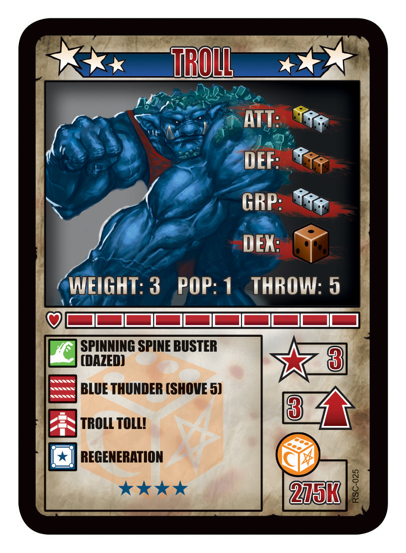 RUMBLESLAM Character Cards