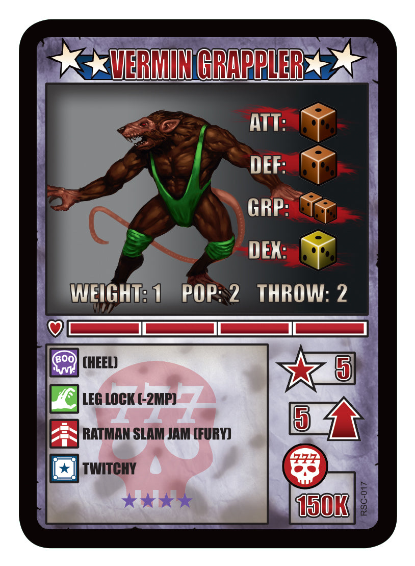 RUMBLESLAM Character Cards