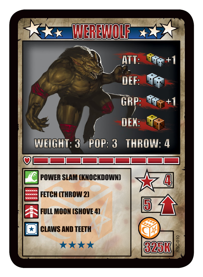 RUMBLESLAM Character Cards