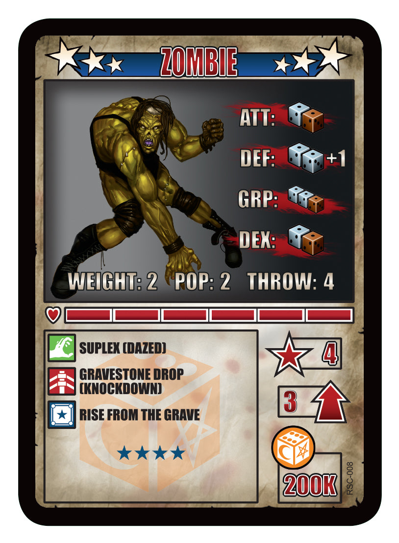 RUMBLESLAM Character Cards