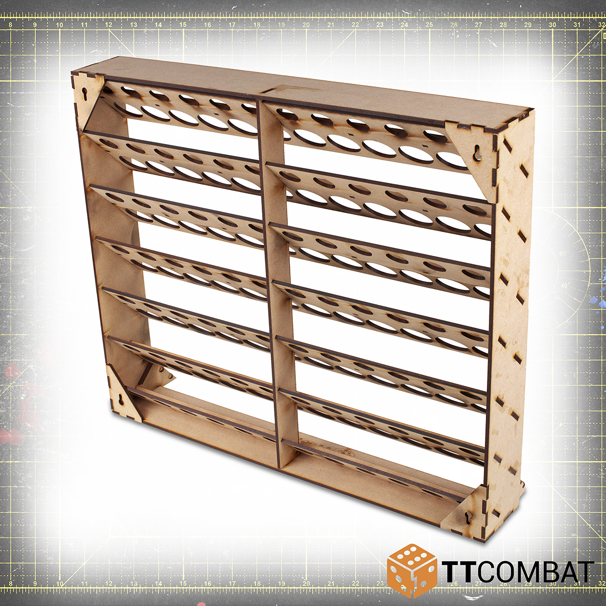 TTCombat & Vallejo Paint Rack 72