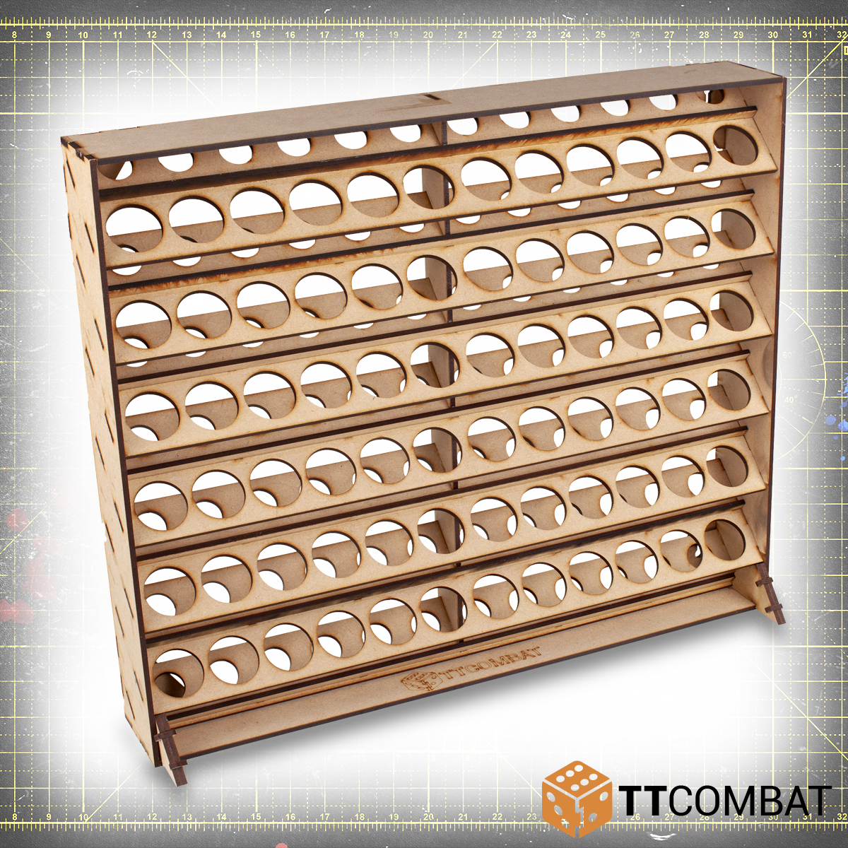 TTCombat & Vallejo Paint Rack 72