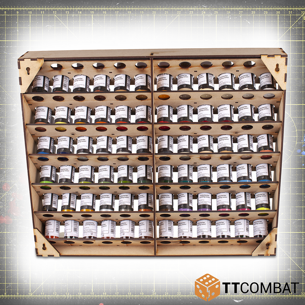 TTCombat & Vallejo Paint Rack 72