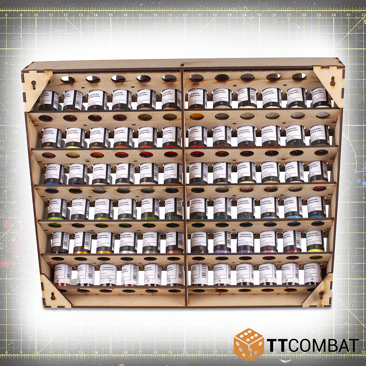 TTCombat & Vallejo Paint Rack 72