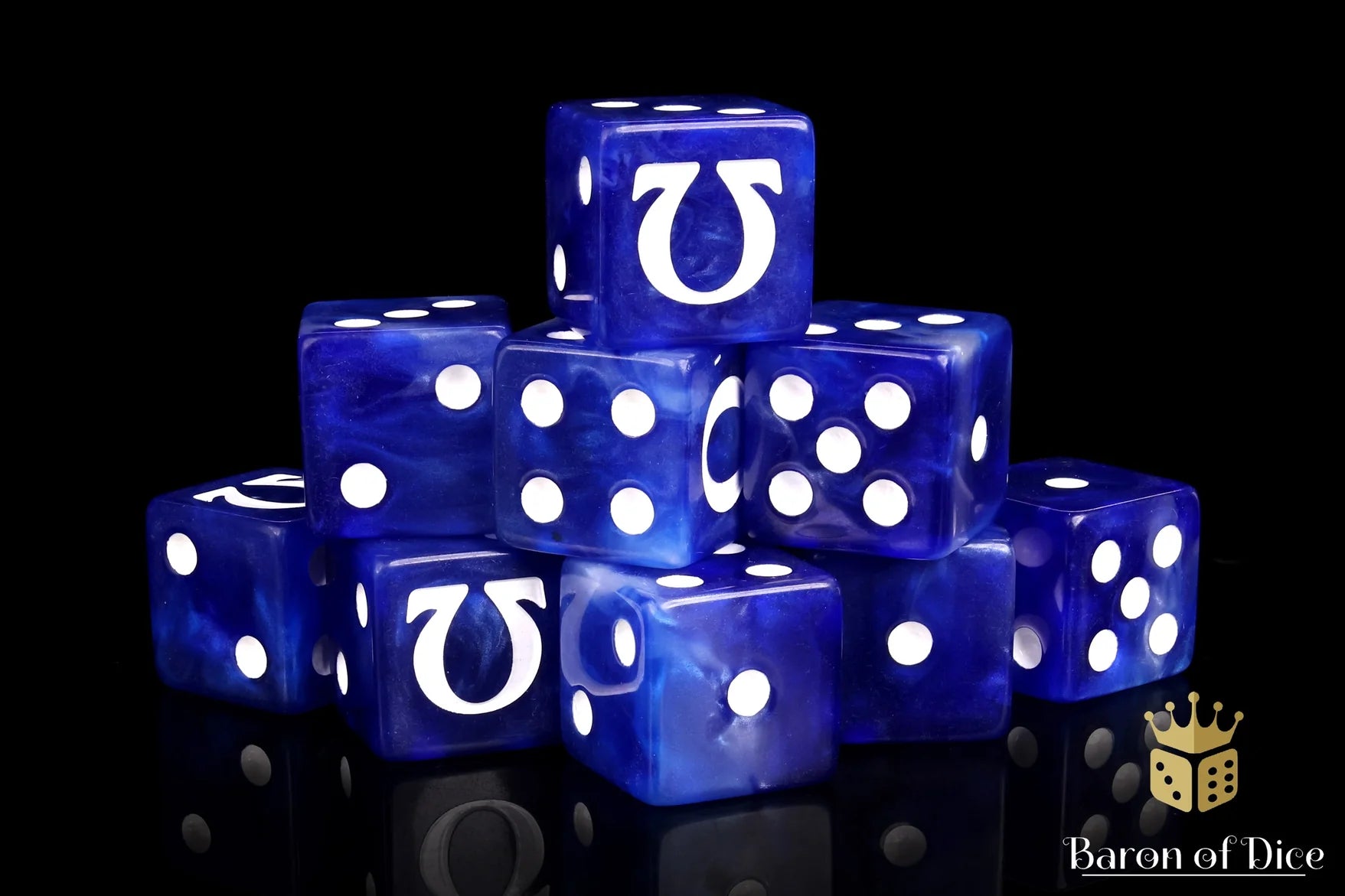 Omega | White (25 Square Corner Dice)