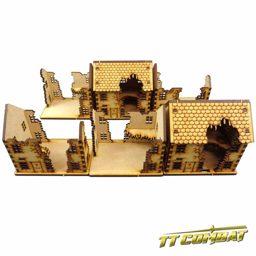 15mm Ruined Townhouse Set