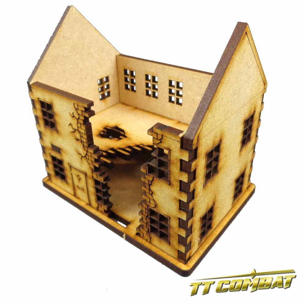 15mm Ruined Townhouse Set