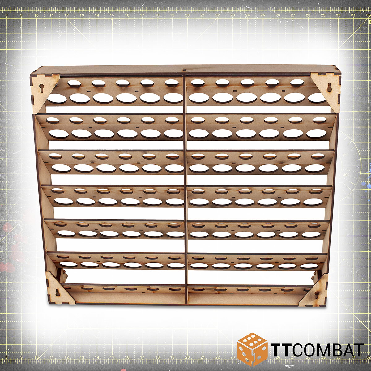 TTCombat & Vallejo Paint Rack 72